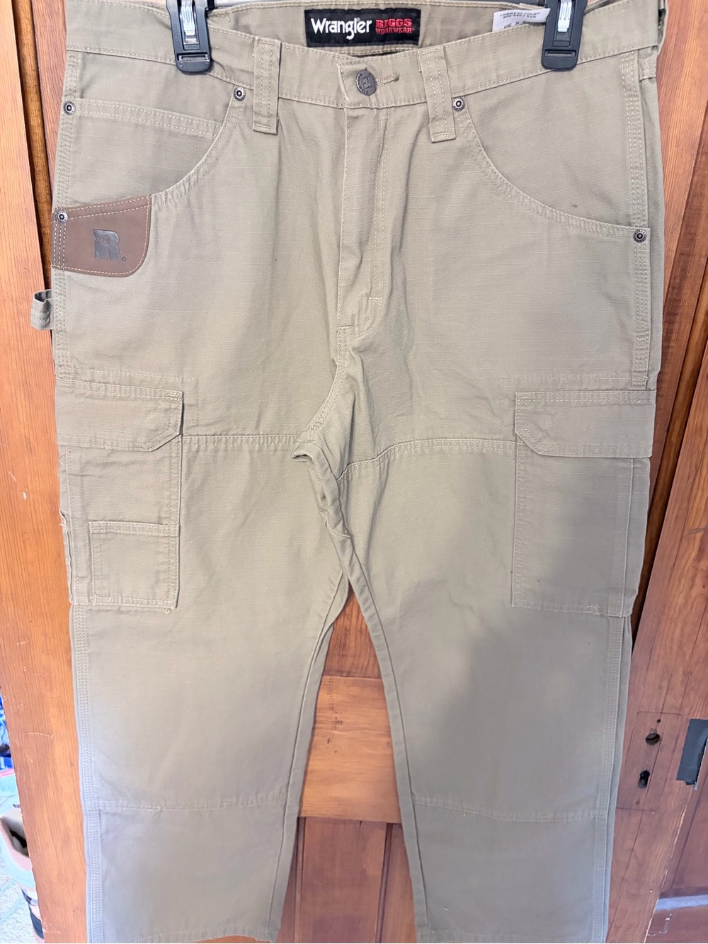 Wrangler Riggs Work Wear Tan Cargo Work Pants